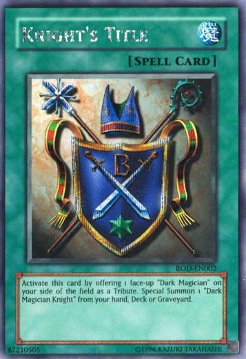 Knight's Title (Reshef of Destruction) [ROD-EN002] Secret Rare 