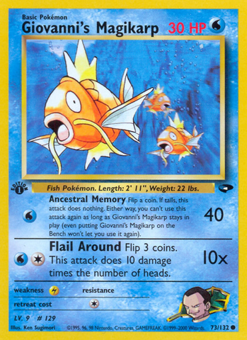 Giovanni's Magikarp (73/132) [Gym Challenge 1st Edition] 