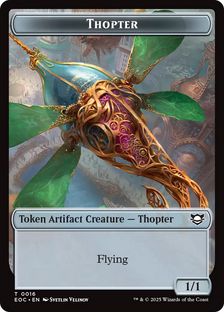 Thopter // Gnome Double-Sided Token [Edge of Eternities Tokens] 