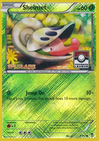 Shelmet (8/111) (League Promo 3rd Place) [XY: Furious Fists] 