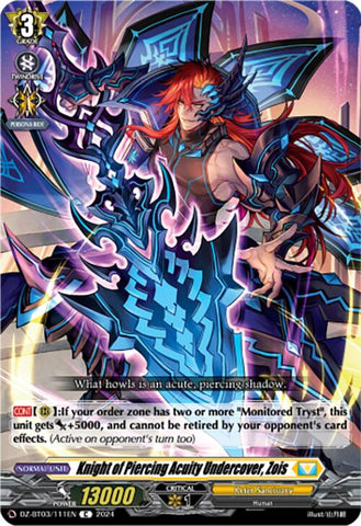 Knight of Piercing Acuity Undercover, Zois (DZ-BT03/111EN) [Dimensional Transcendence] 