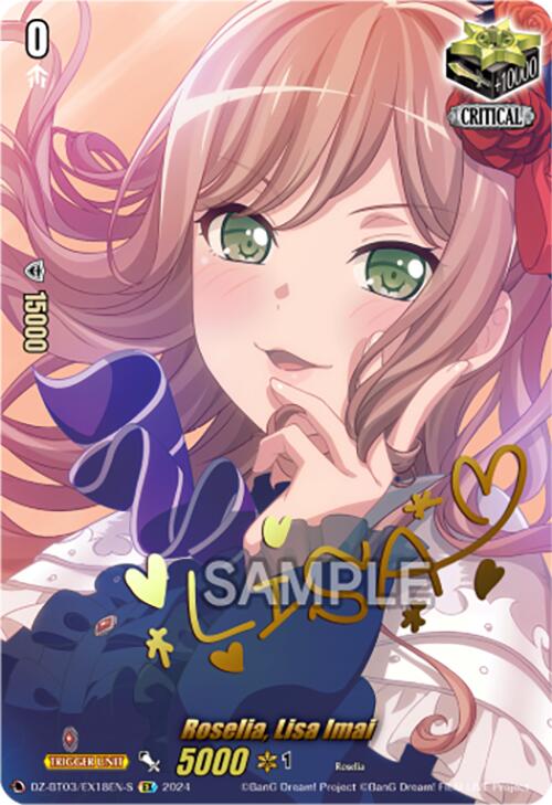 Roselia, Lisa Imai (Foil) (DZ-BT03/EX18EN-S) [Dimensional Transcendence]