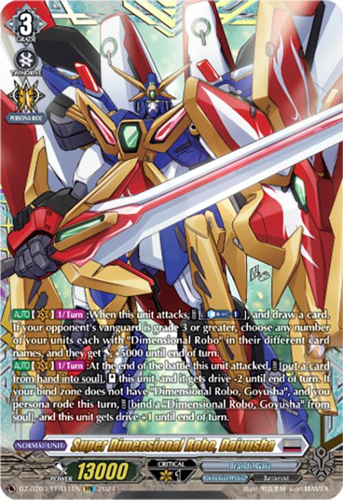 Super Dimensional Robo, Daiyusha (DZ-BT03/FFR11EN) [Dimensional Transcendence]