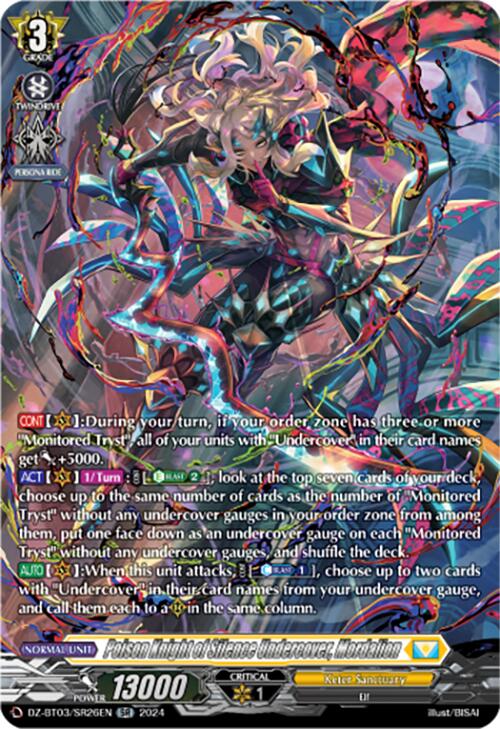 Poison Knight of Silence Undercover, Mordalion (DZ-BT03/SR26EN) [Dimensional Transcendence] 