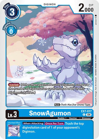 SnowAgumon [EX7-017] [Digimon LIBERATOR] 