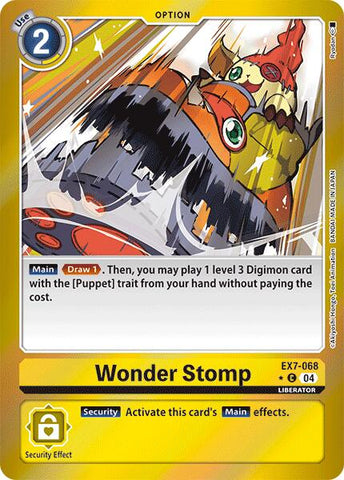 Wonder Stomp [EX7-068] (Foil) [Digimon LIBERATOR] 