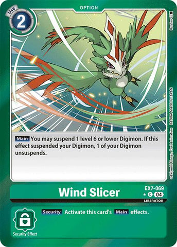 Wind Slicer [EX7-069] (Foil) [Digimon LIBERATOR] 