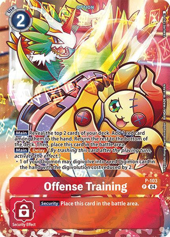 Offense Training [P-103] (Starter Deck 19 Exclusive) [Promotional Cards] 
