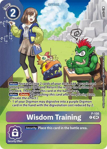 Wisdom Training [P-108] (Starter Deck 19 Exclusive) [Starter Deck: Fable Waltz Promos] 