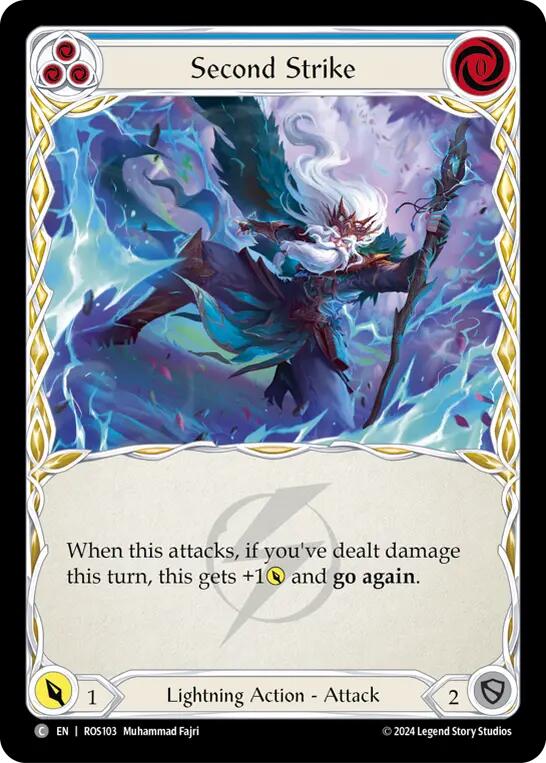 Second Strike (Blue) [ROS103] (Rosetta) Rainbow Foil 