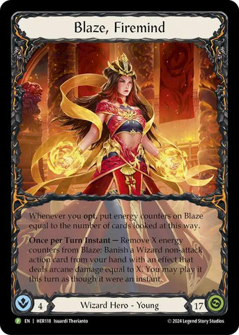Blaze, Firemind [HER118] (Promo) Cold Foil 
