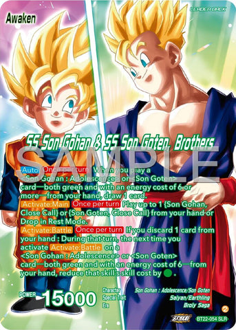 Son Goten // SS Son Gohan &amp; SS Son Goten, Brothers (BT22-054) [Premium 7th Anniversary Box 2024] 