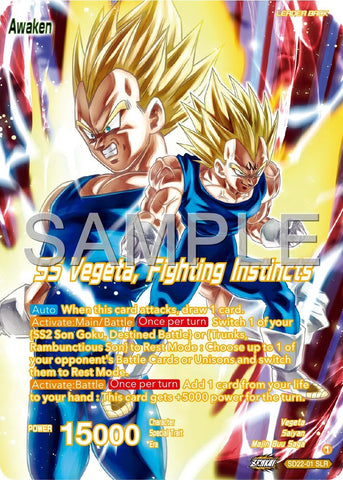 Vegeta // SS Vegeta, Fighting Instincts (SD22-01) [Premium 7th Anniversary Box 2024] 