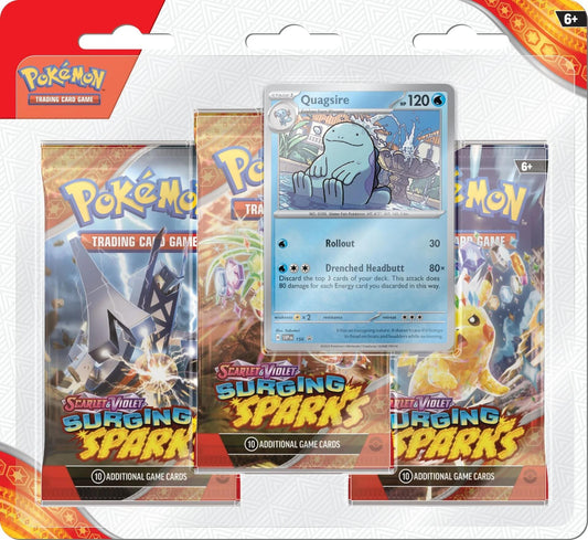 *Pre-Order* Scarlet & Violet: Surging Sparks - 3 Pack Blisters (Quagsire)