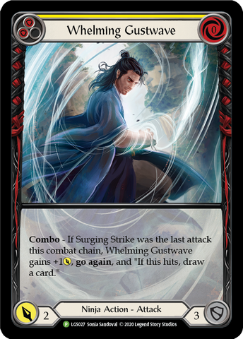 Whelming Gustwave (Yellow) [LGS027] (Promo) Rainbow Foil 