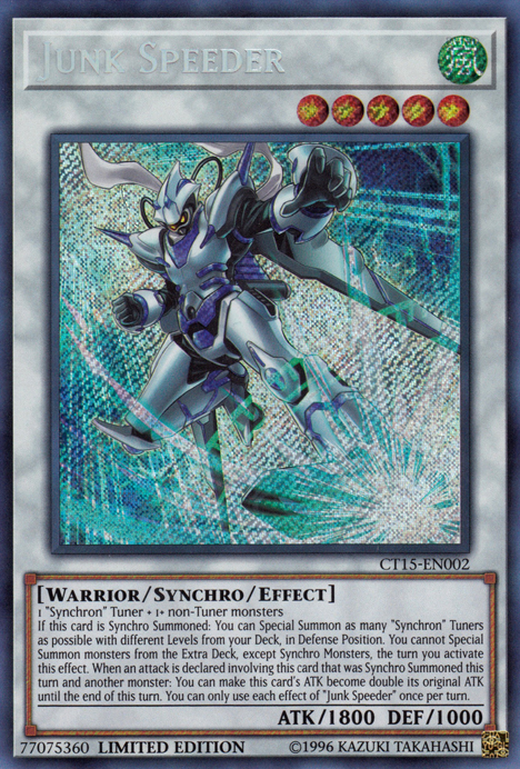 Junk Speeder [CT15-EN002] Secret Rare 