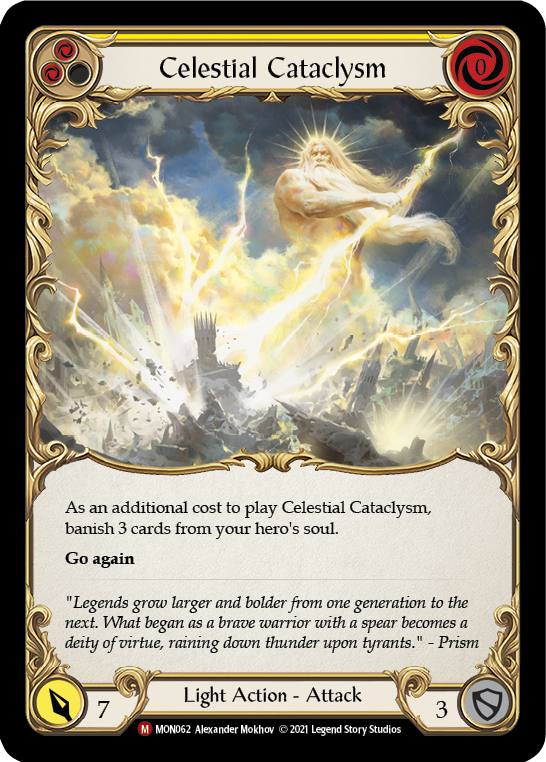 Celestial Cataclysm [MON062-RF] (Monarch) 1st Edition Rainbow Foil 