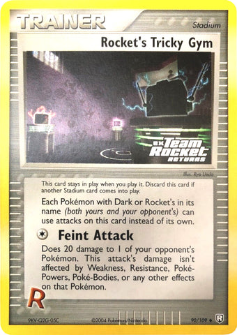Rocket's Tricky Gym (90/109) (Stamped) [EX: Team Rocket Returns] 
