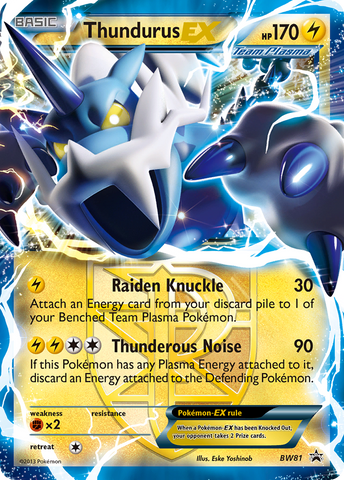 Thundurus EX (BW81) [Black &amp; White: Black Star Promos] 