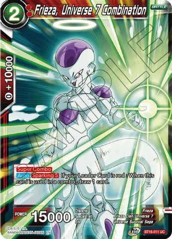 Frieza, Universe 7 Combination (BT16-011) [Realm of the Gods] 