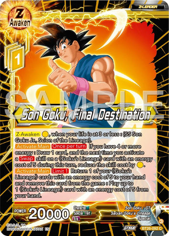 Son Goku, Final Destination (BT26-092) [Ultimate Advent] 