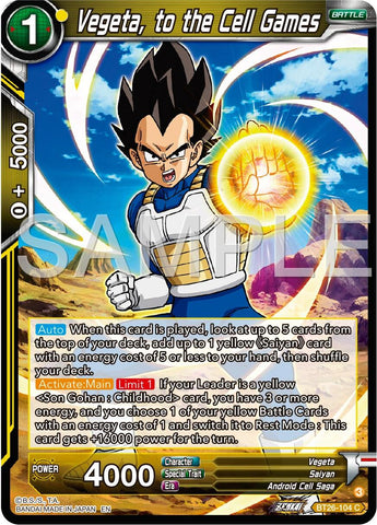 Vegeta, to the Cell Games (BT26-104) [Ultimate Advent] 