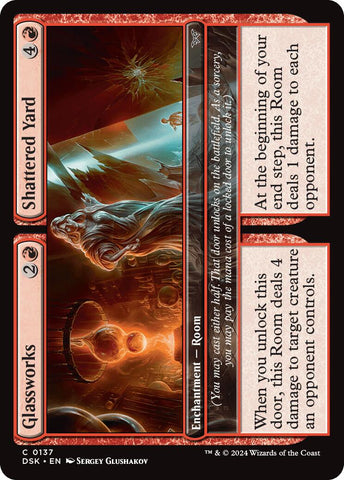 Glassworks // Shattered Yard [Duskmourn: House of Horror] 