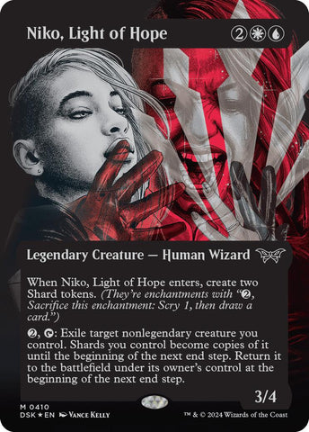 Niko, Light of Hope (Showcase) (Textured) [Duskmourn: House of Horror] 