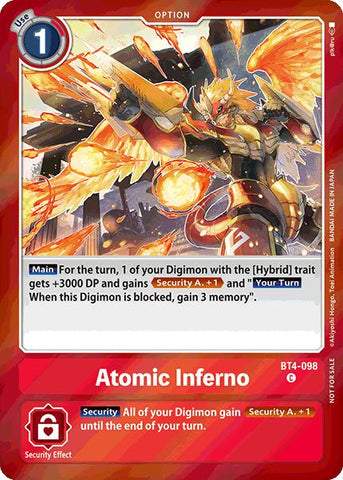 Atomic Inferno [BT4-098] (Event Pack 7) [Great Legend] 