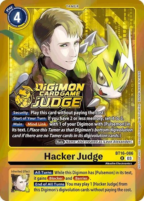 Hacker Judge [BT16-086] (Judge Pack 6) [Beginning Observer]