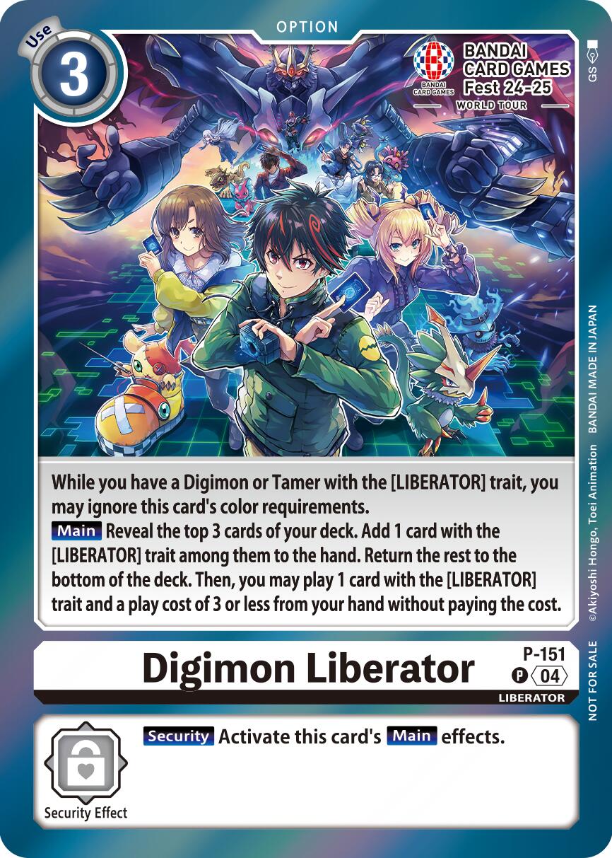 Digimon Liberator [P-151] - P-151 (BANDAI Card Games Fest 24-25 World Tour) [Digimon Promotion Cards]