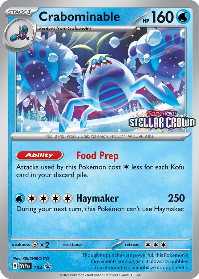 Crabominable (SVP134) [Scarlet &amp; Violet: Black Star Promos] 