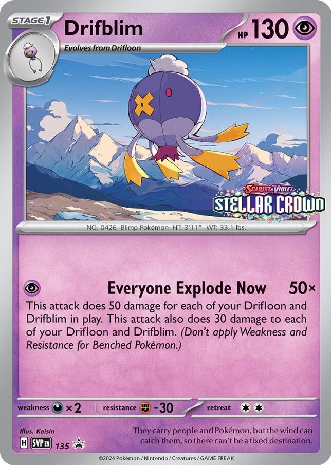 Drifblim (SVP135) [Scarlet &amp; Violet: Black Star Promos] 