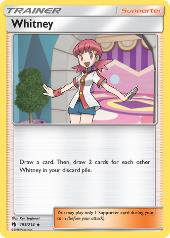 Whitney (193/214) [Sun &amp; Moon: Lost Thunder] 