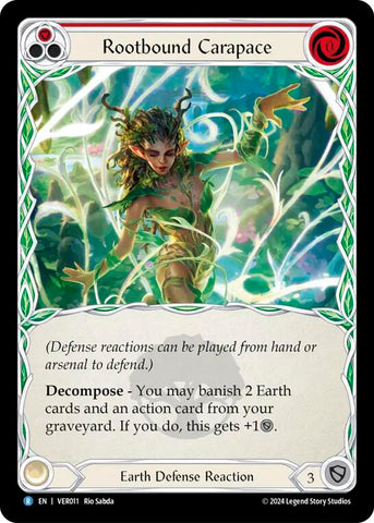 Rootbound Carapace (Red) [VER011] (Rosetta Verdance Blitz Deck) 
