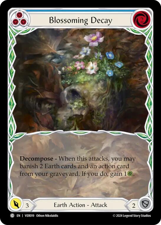 Blossoming Decay (Blue) [VER019] (Rosetta Verdance Blitz Deck)