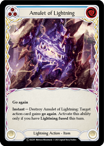 Amulet of Lightning [U-ELE201] (Tales of Aria Unlimited) Unlimited Rainbow Foil 