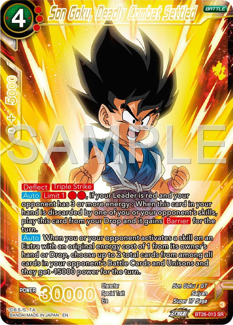 Son Goku, Deadly Combat Settled (BT26-013) [Ultimate Advent]