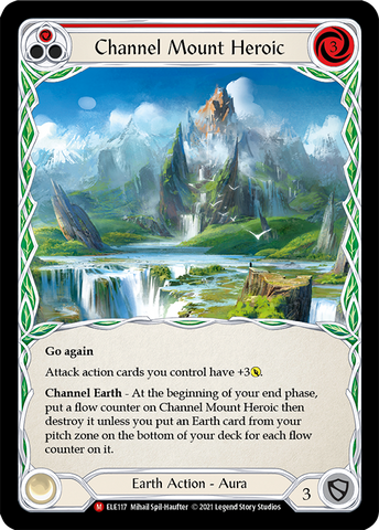 Channel Mount Heroic [ELE117] (Tales of Aria) 1st Edition Rainbow Foil 
