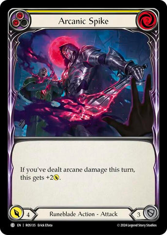 Arcanic Spike (Yellow) [ROS135] (Rosetta) Rainbow Foil 