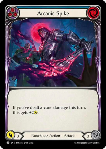 Arcanic Spike (Blue) [ROS136] (Rosetta) Rainbow Foil 
