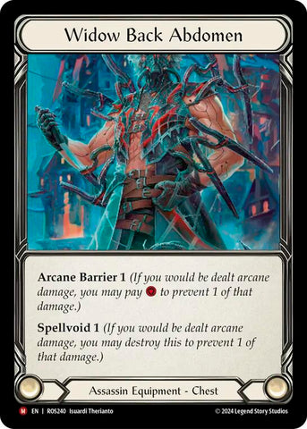 Widow Back Abdomen [ROS240] (Rosetta) Cold Foil 