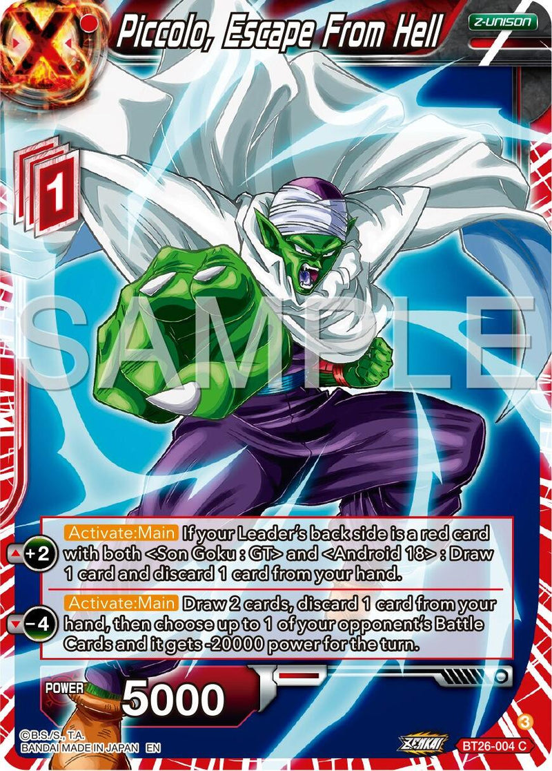 Piccolo, Escape From Hell (BT26-004) [Ultimate Advent]