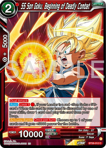 SS Son Goku, Beginning of Deadly Combat (BT26-012) [Ultimate Advent] 
