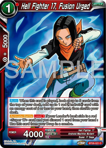Hell Fighter 17, Fusion Urged (BT26-021) [Ultimate Advent] 