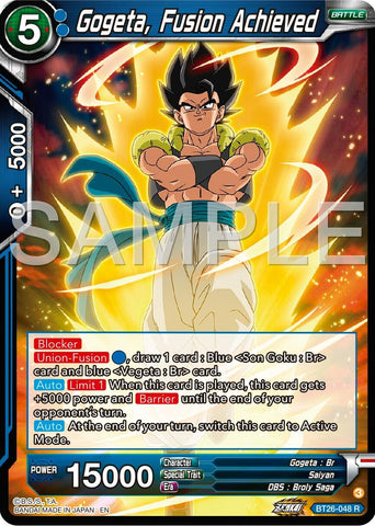 Gogeta, Fusion Achieved (BT26-048) [Ultimate Advent] 
