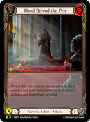 Hand Behind the Pen (Extended Art) [FAB271] (Promo) Rainbow Foil 