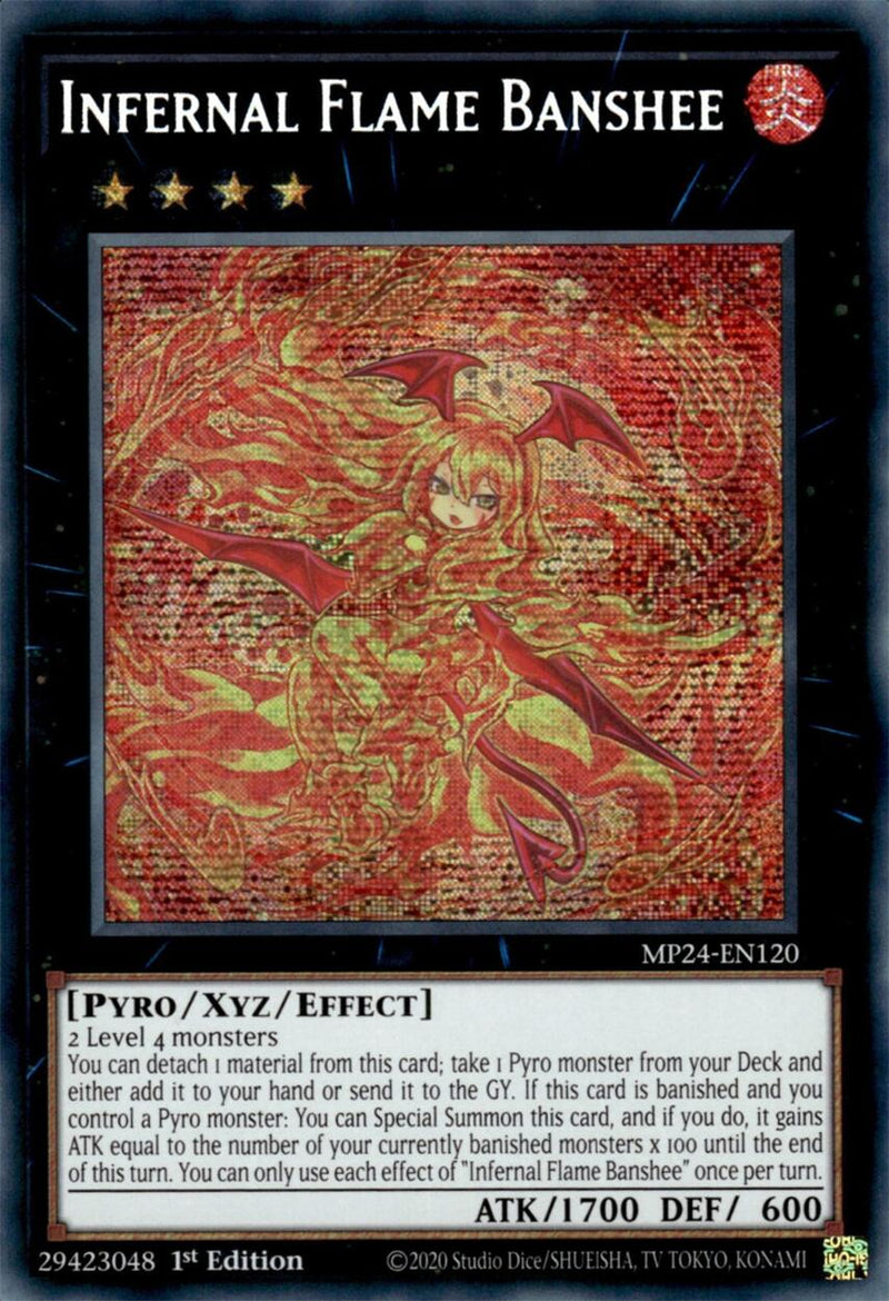 Infernal Flame Banshee [MP24-EN120] Prismatic Secret Rare