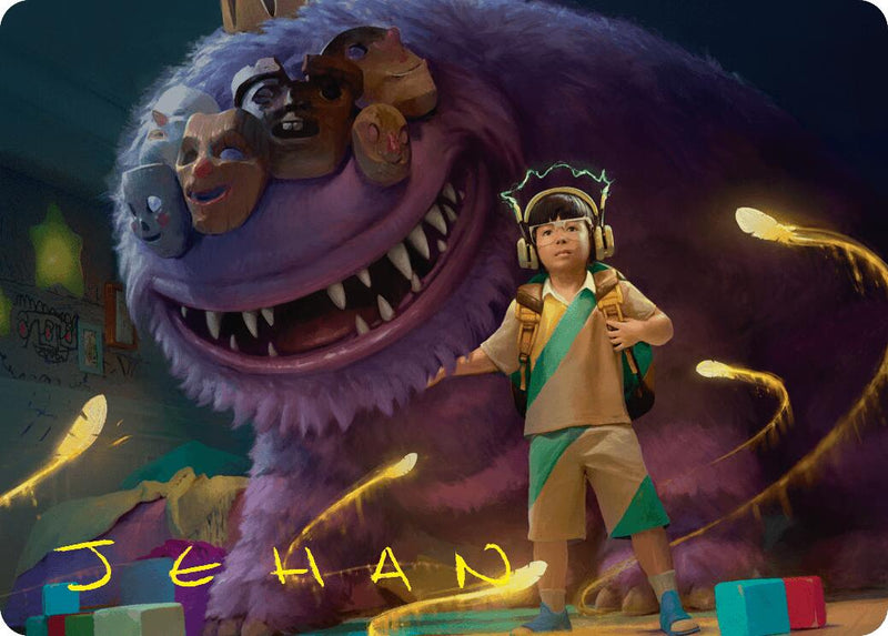 Toby, Beastie Befriender Art Card (Gold-Stamped Signature) [Duskmourn: House of Horror Art Series] 