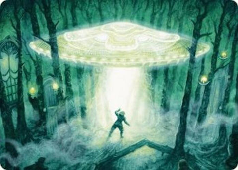 Unidentified Hovership Art Card [Duskmourn: House of Horror Art Series] 